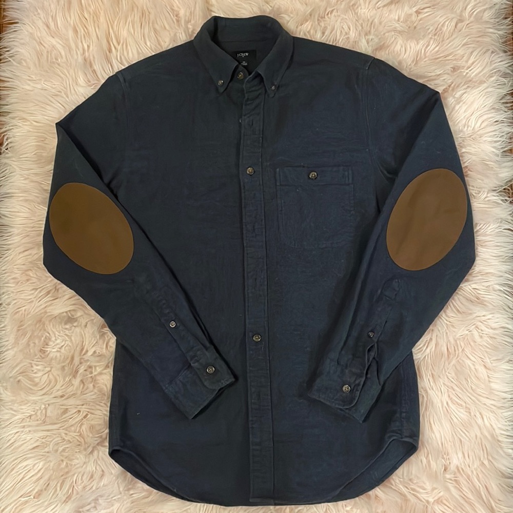 J. CREW button down with suede-like elbow patches